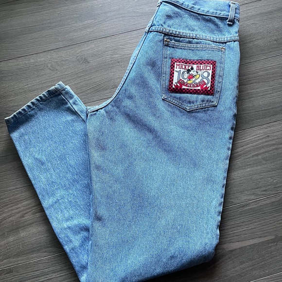 Vintage mickey mouse disney jeans size 13 made in canada - Picture 1 of 8